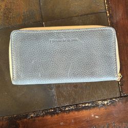 Blue Leather Wallet 