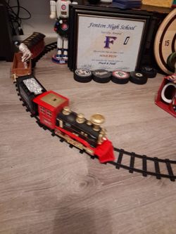 Toy Train Set with Track