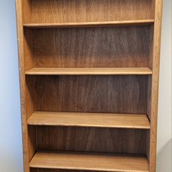 84" Tall Vintage Solid Wood Bookshelf / Storage Shelf
