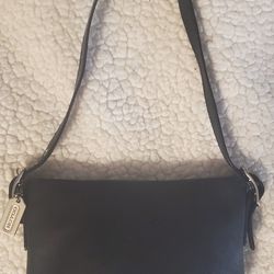 Coach Mini Leather Hobo Black Leather 