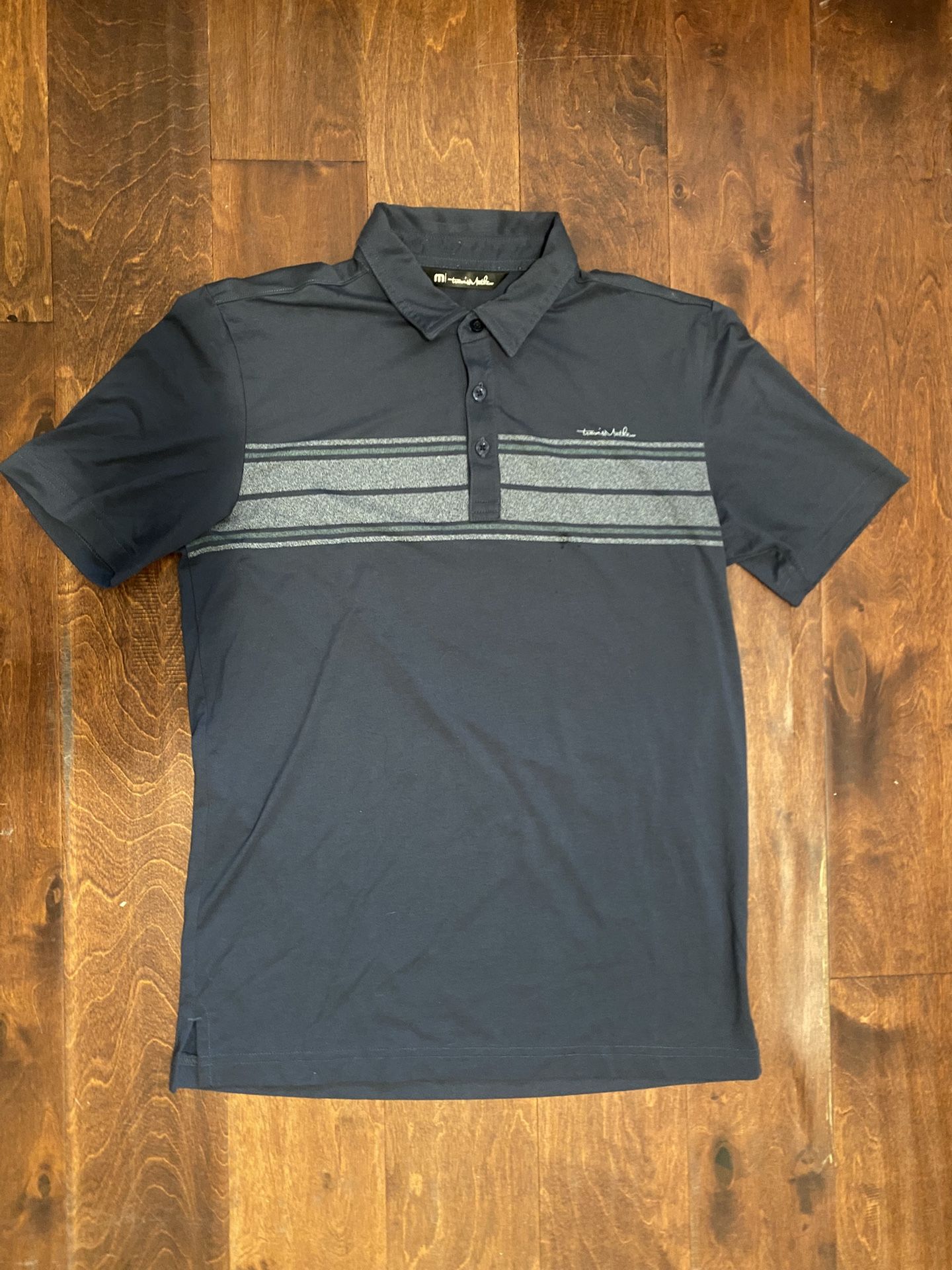 Travis Mathew Golf Polo T-Shirt S Matte Gray