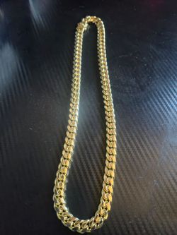 14k gold plated Cuban link