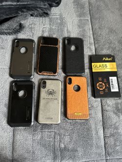IPhone XR Cases And Brand New Box Of Screen Protector