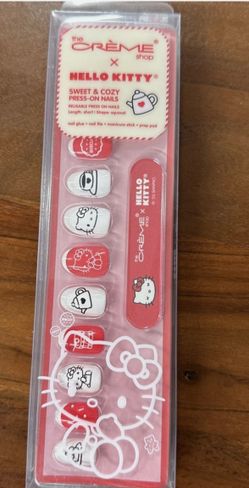 Hello Kitty Press-On Nails Sweet and Cozy by The Creme Shop