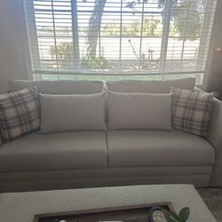 Couch And Large Ottoman