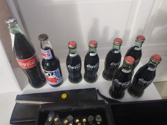 Pepsi and coke bottles