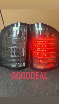 Ot4 Fit 07-13 Chevy Silverado Full Led Chrome Smoke Taillight Lights Lamp 