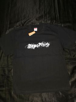 Supreme Smoke T-Shirt, Black, Size S, M, L & XL