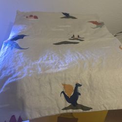 Twin dragon sheets matching dragons