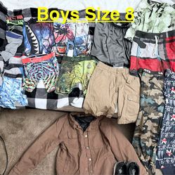 Boys size 8 lot