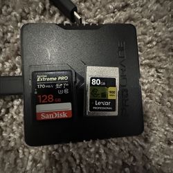 CF Express Type A (Sony) 80gb Card and Reader