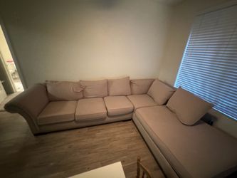 Beige L Shape Sofa