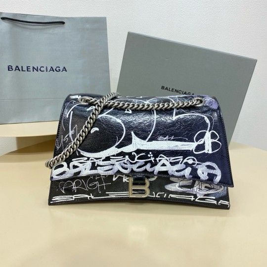 Crush medium printed crinkled-leather shoulder bag