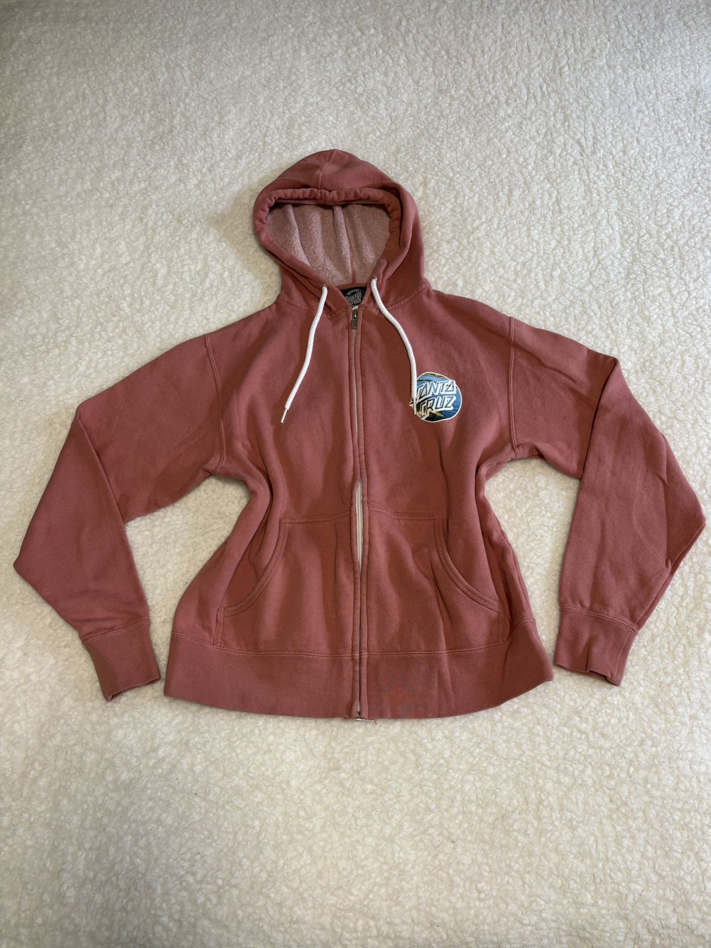 Santa Cruz Women Brick Red Other Dot Full Zip Hoodie