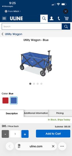 Uline Utility Wagon – Blue