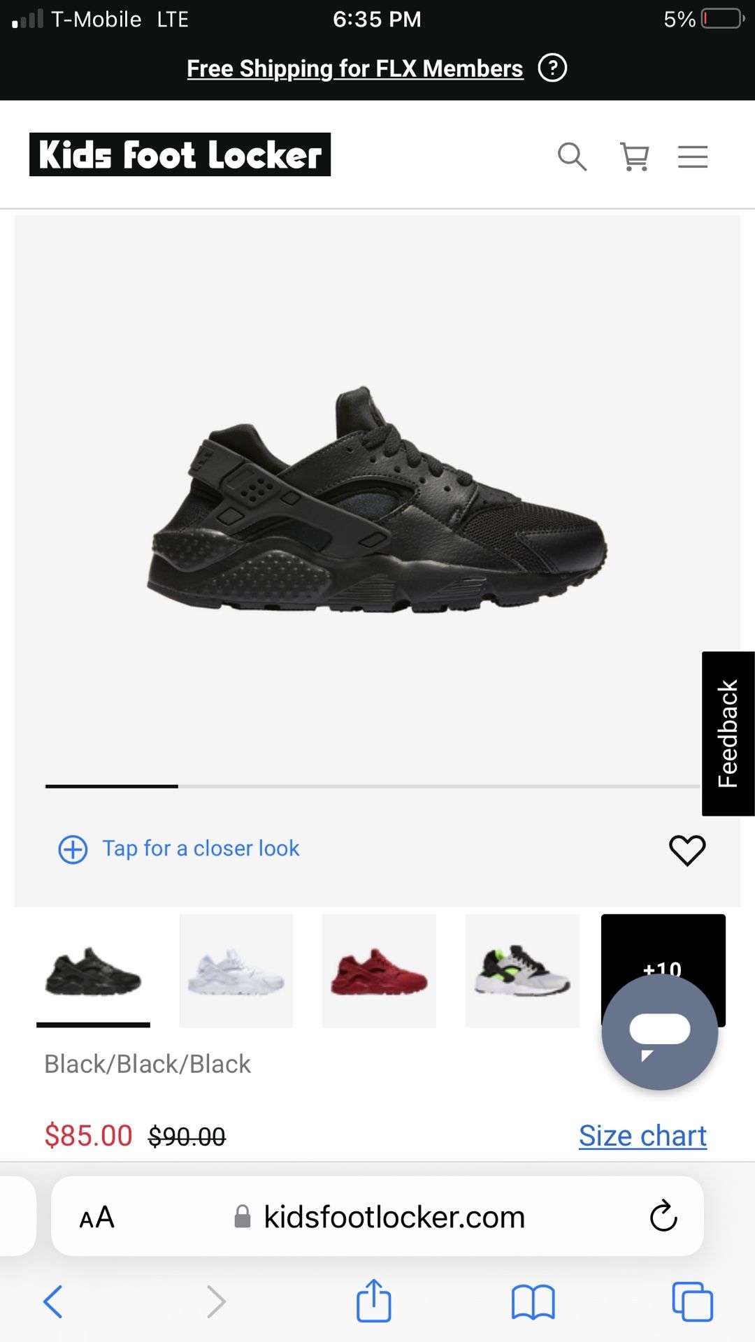 Nike Air Hurache Boys 7.5  And Women’s Size 8