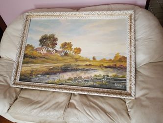 Oil painting contemporary signed by artist Waite