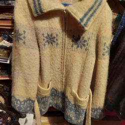 Vintage 1970s Icelandic Wool Coat
