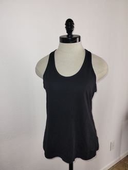 Nike Women's Solid Black Racer back Tank Top Size Medium
