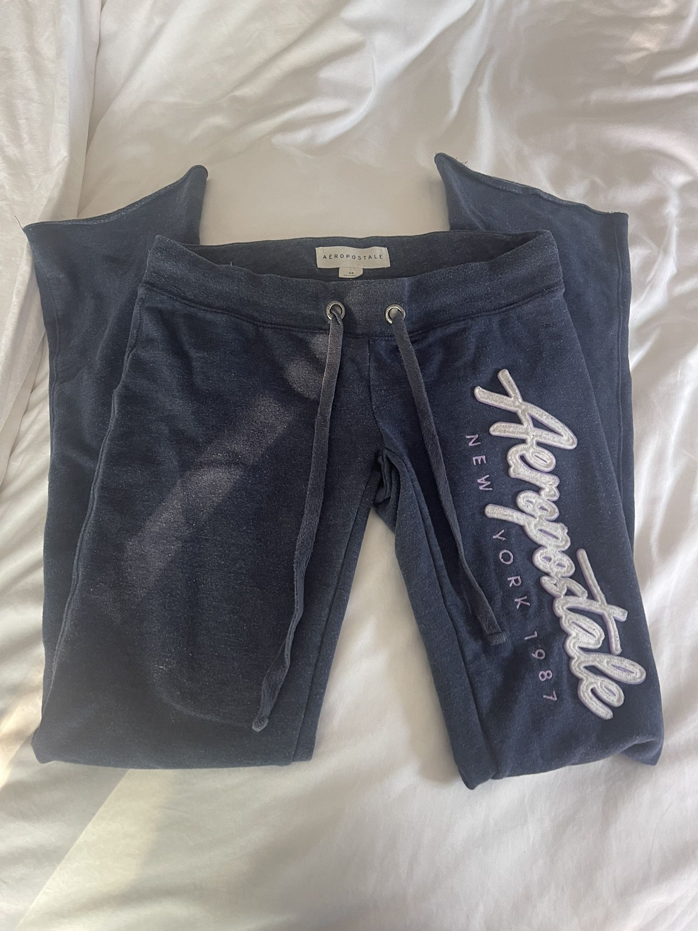 Navy Blue Aeropostale Flare Sweatpants