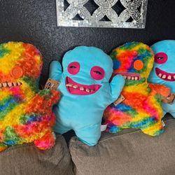 BIG RAINBOW FUGGLER NEW TIE DYE FUGGLER BLUE FUGGLER