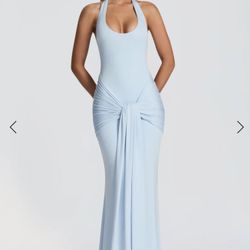 New Baby Boo Maxi Day & Evening Dress Light Blue Size S