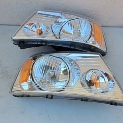 04-08 Ford F150 06-08 Lincoln Mark Lt Headlights Luces Micas Calaveras Faros Faroles Focos Headlamps 