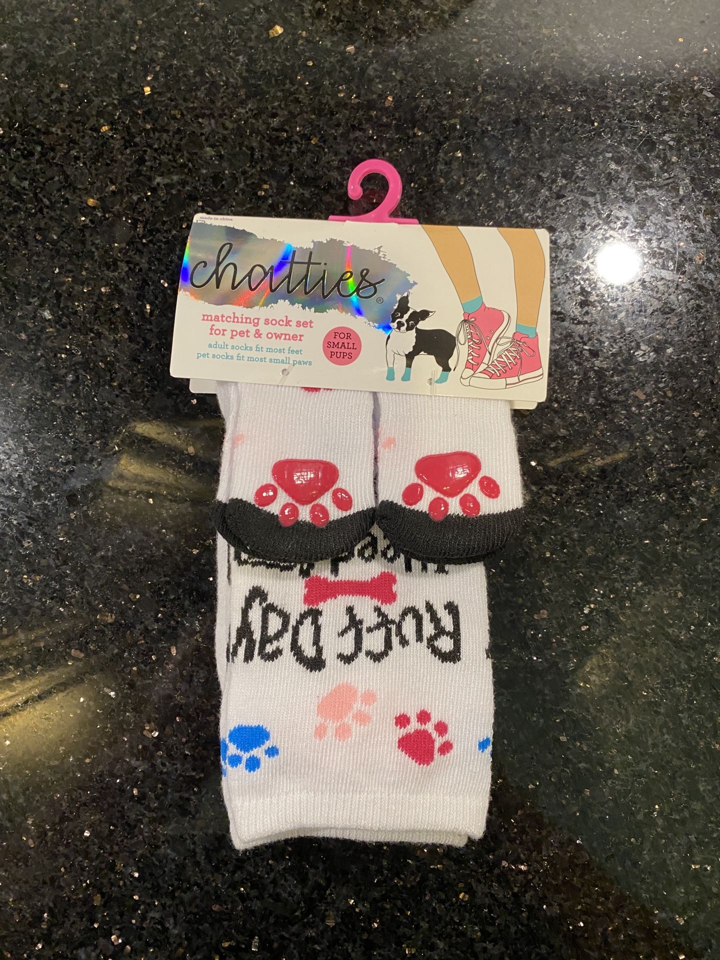 Chatties Matching Sock Set For Pet & Owner Fits Most Adults And Small Pet Paws
