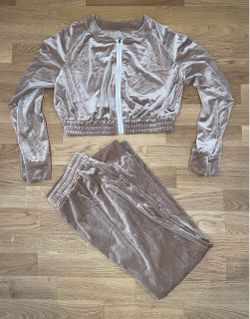 Shein 2 Piece Velvet Zipup