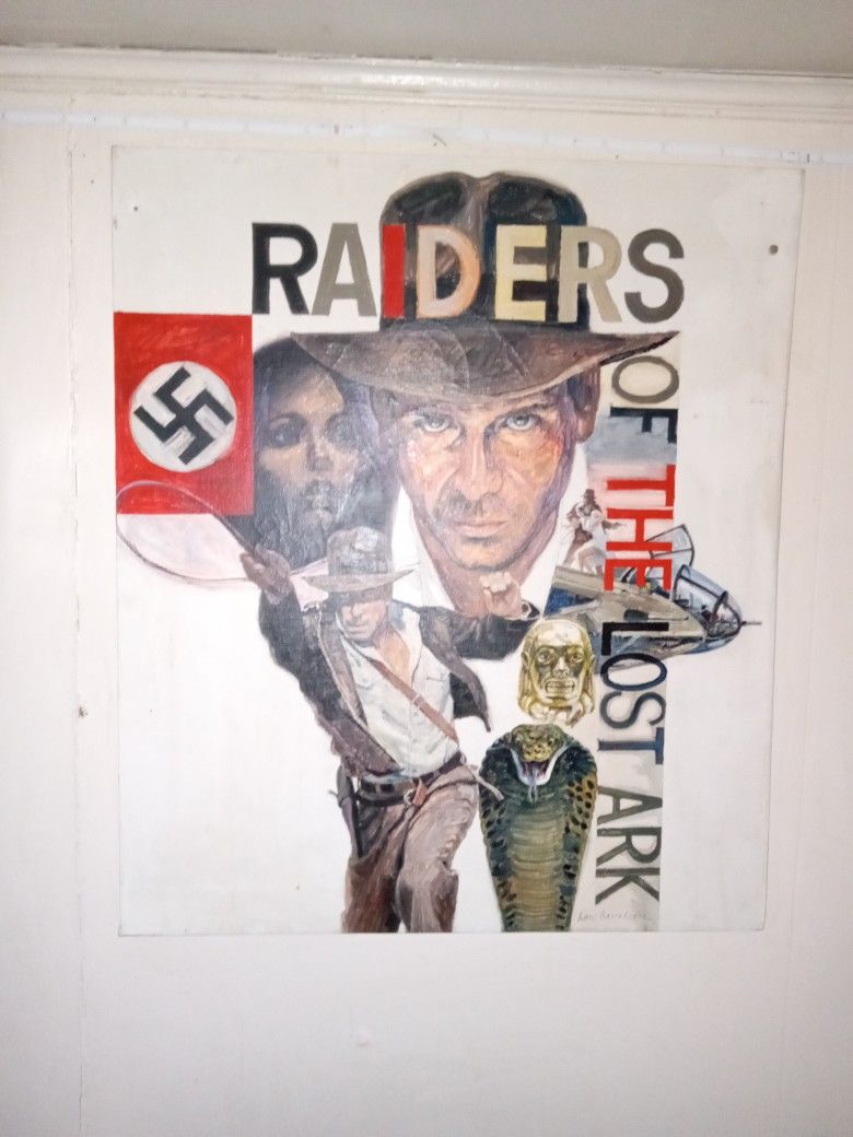 Indiana Jones Pastel Painting Canvas