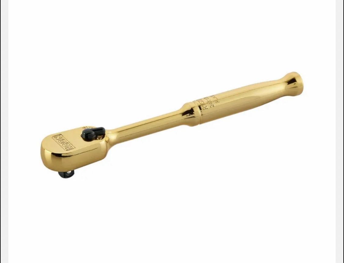 1/4 in. Drive Professional Special Edition Gold Plated Ratchet