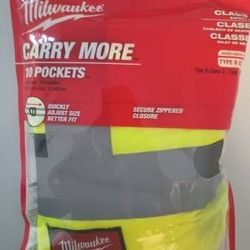 NEW L/X-L Yellow Class 2 High Visibility Safety Vest with 10 Pockets - $15 (Harahan)