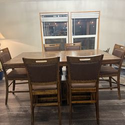 Large Counter Height Dinning Room Table