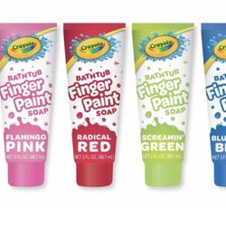 NEW !! Crayola Bath Finger Paint “10 Piece Set”!