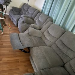 Reclinable Sofas (3pc)