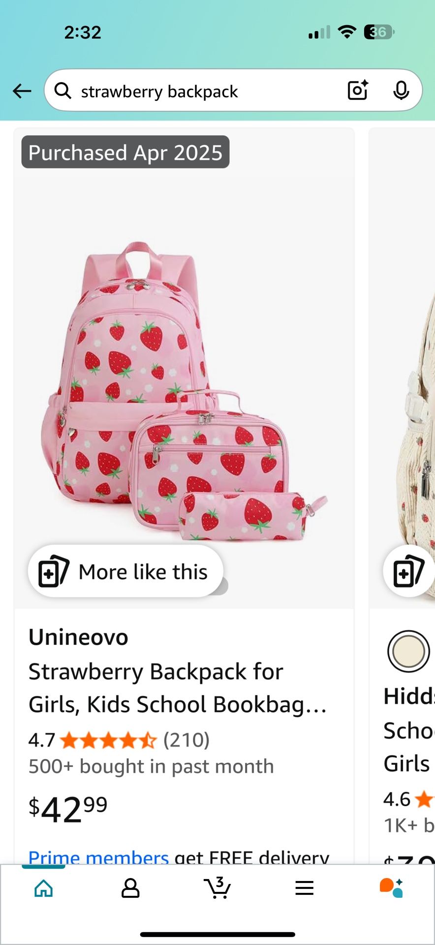 Little Girl New Backpack