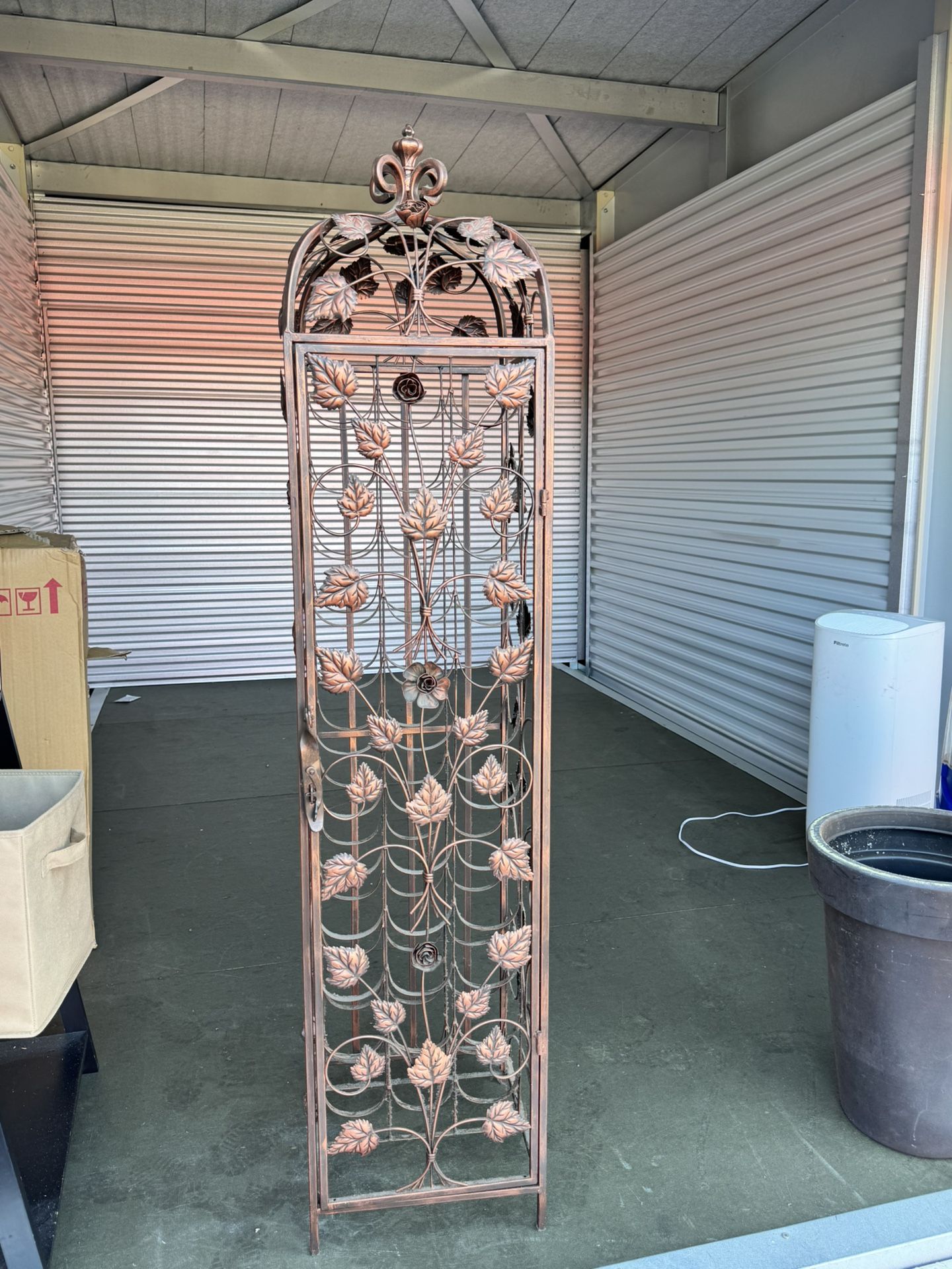 5ft Tall Copper Wine Rack