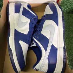 Navy Blue & White Dunks