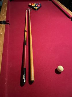 Pool Table - Harvard Sports Red Felt, Good Condition