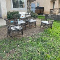 Four Piece Patio Chair Set Outdoor Patio Furniture Set Brand New Patio Set 4-Piece Patio Chair 🆕🛺🚛🆕