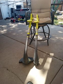 Ryobi one+ easy edge cordless weed whacker.