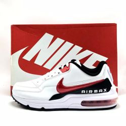 Men's Nike Air Max LTD 3 Running Shoes - White University Red Black - Size 9.5