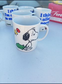 RARE 1965 SNOOPY MUGS