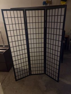3-Panel Shoji Room Divider Screen