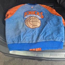 Knicks Ventige City Plauers Leather Jacket