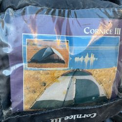 Quest Cornice III dome Tent For Backpacking Plus Two Sleeping Bags