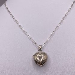 Heart Locket 925 Necklace 