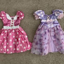 Disney Minnie Mouse & Rapunzel Dresses - Toddler Size 3