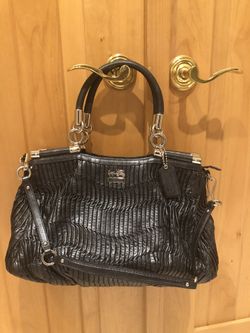 COACH Black leather purse