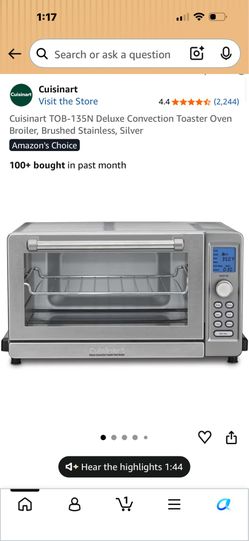 Cuisinart Toaster Oven Broiler